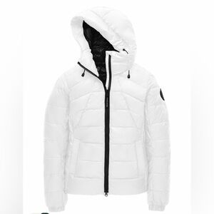 WORN ONCE Canada Goose Women's White Hooded Jacket